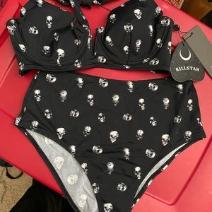 NWT high waisted skull bikini from Killstar
